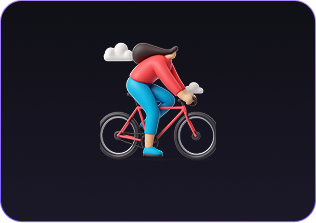 A cyclist
